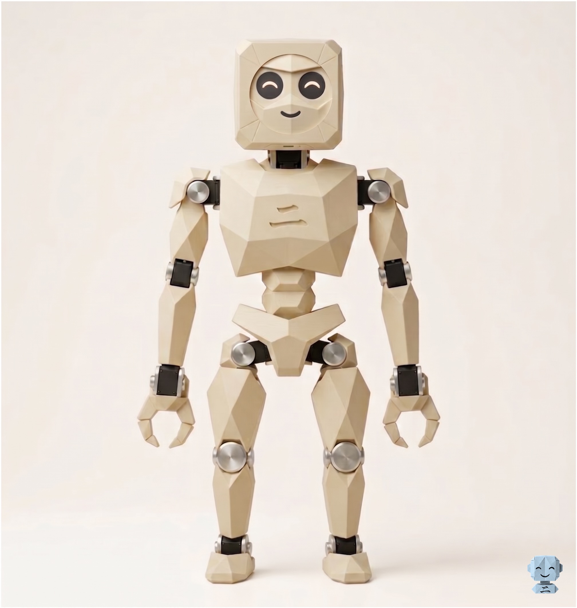 Origami v1.0 fully assembled humanoid robot