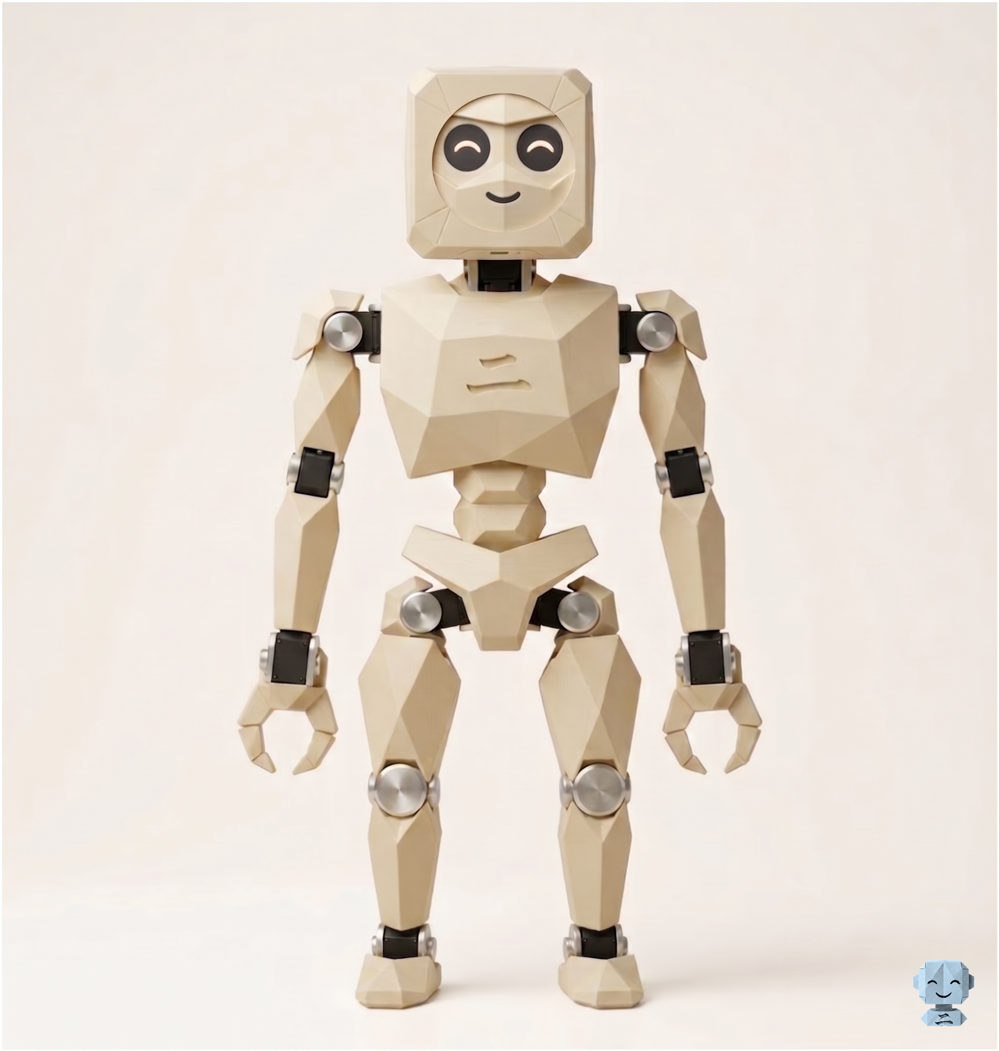 Origami v1.0 fully assembled humanoid robot